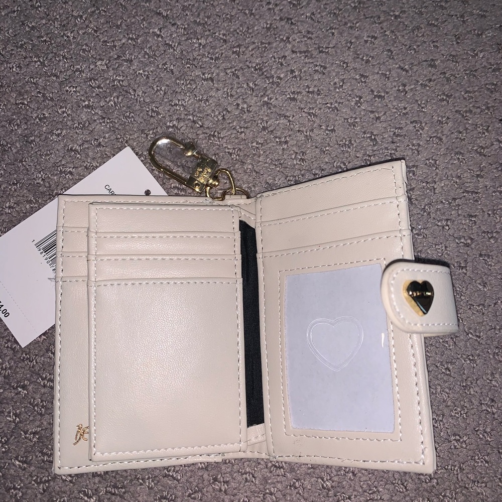 Betsey Johnson Cream Wallet with Gold Accents - Picture 4 of 5